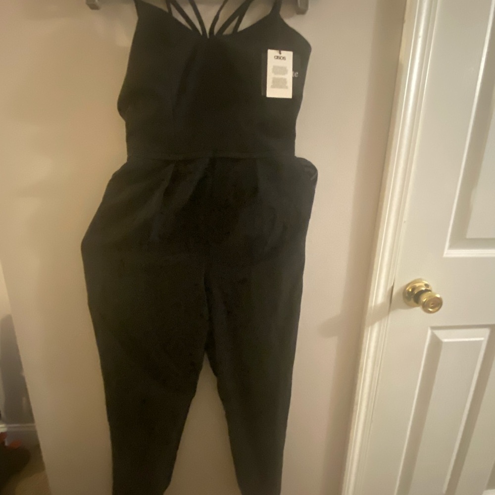 ASOS petite straps detail jumpsuit